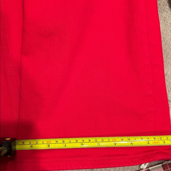 Vibrant Red Jeans - Picture 5 of 6